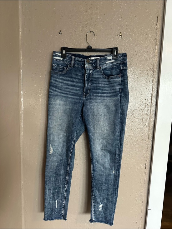 Parker Denim - Parker Blue Washed Cropped Distressed Jeans